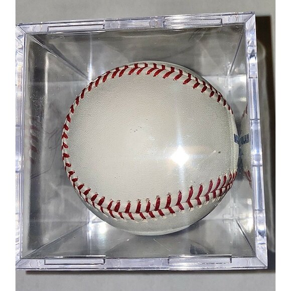 Official Rawlings MLB Baseball Signed By Nate Schierholtz In Clear Display Case - Picture 5 of 6